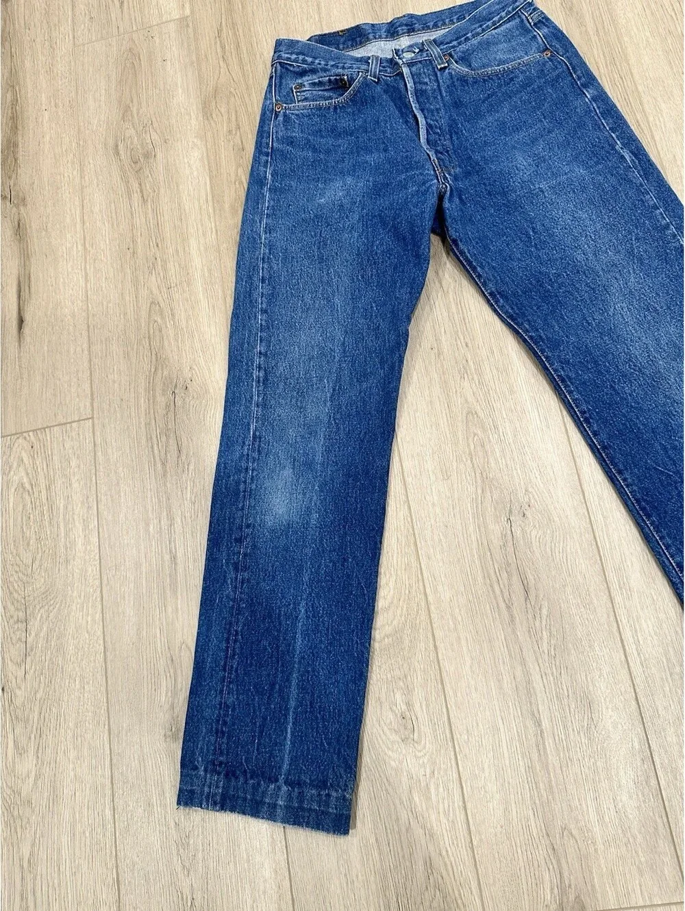 VTG Levis 501 0115 Jeans Mens 29x30 Blue Regular Straight Button Fly 80s